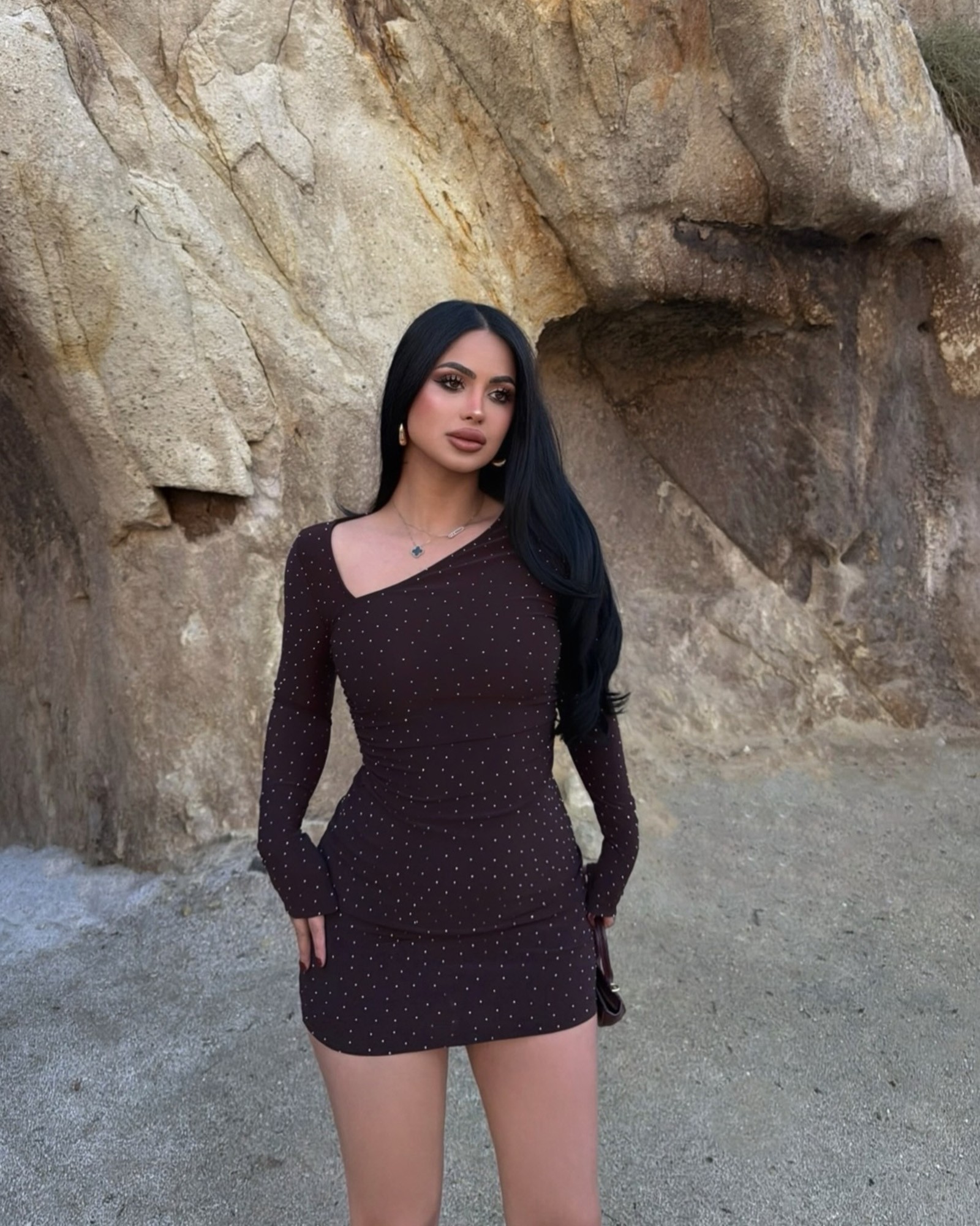 Mini haljina Tinker - smeđa 1 haljina