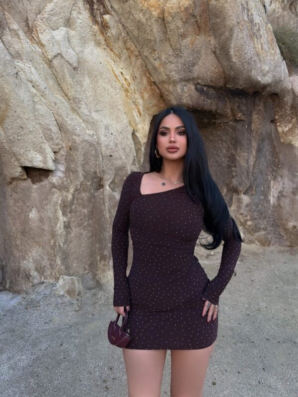 Mini haljina Tinker - smeđa 5 Lunatik