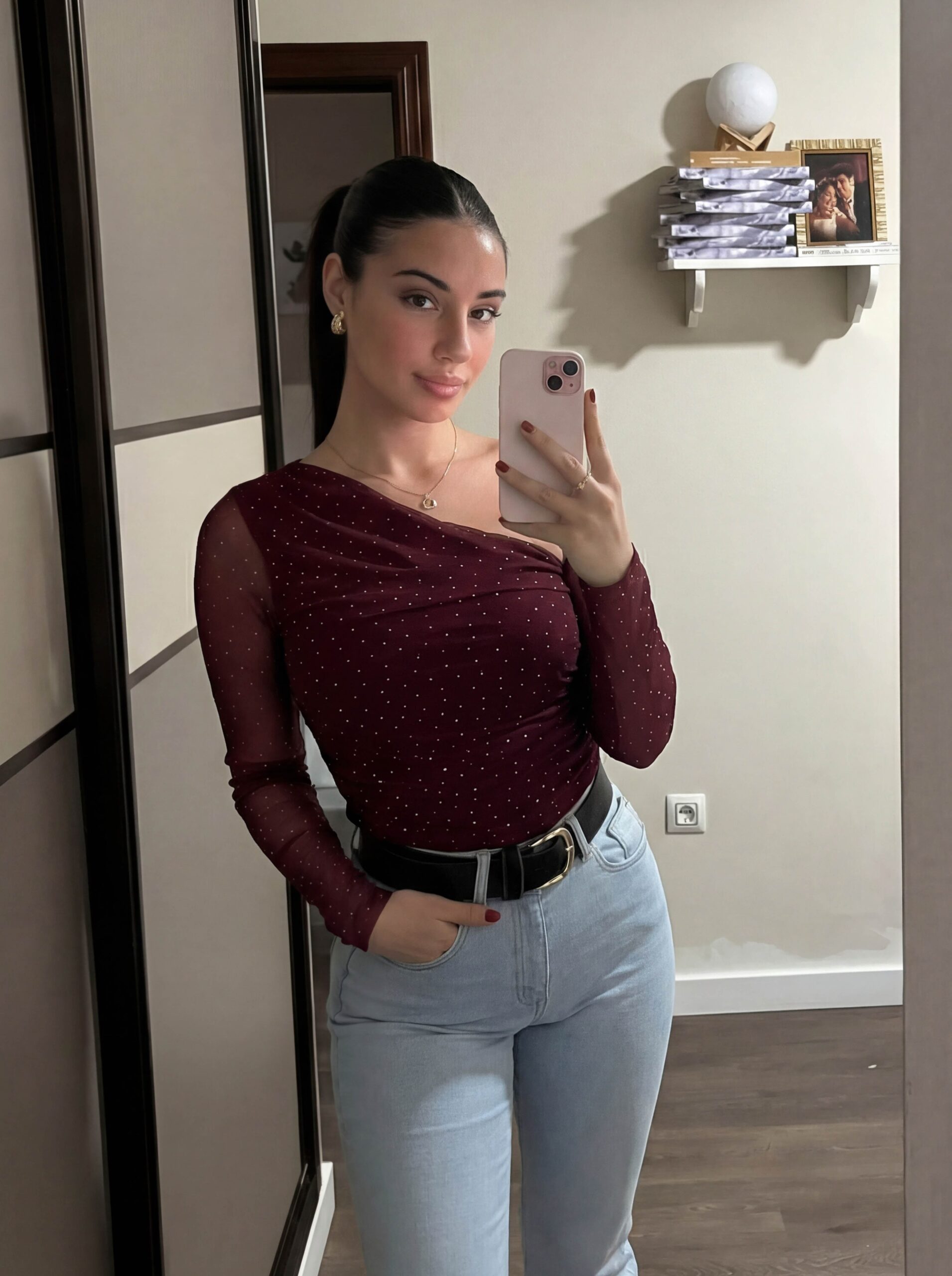 Majica Santino - bordo 1 majica