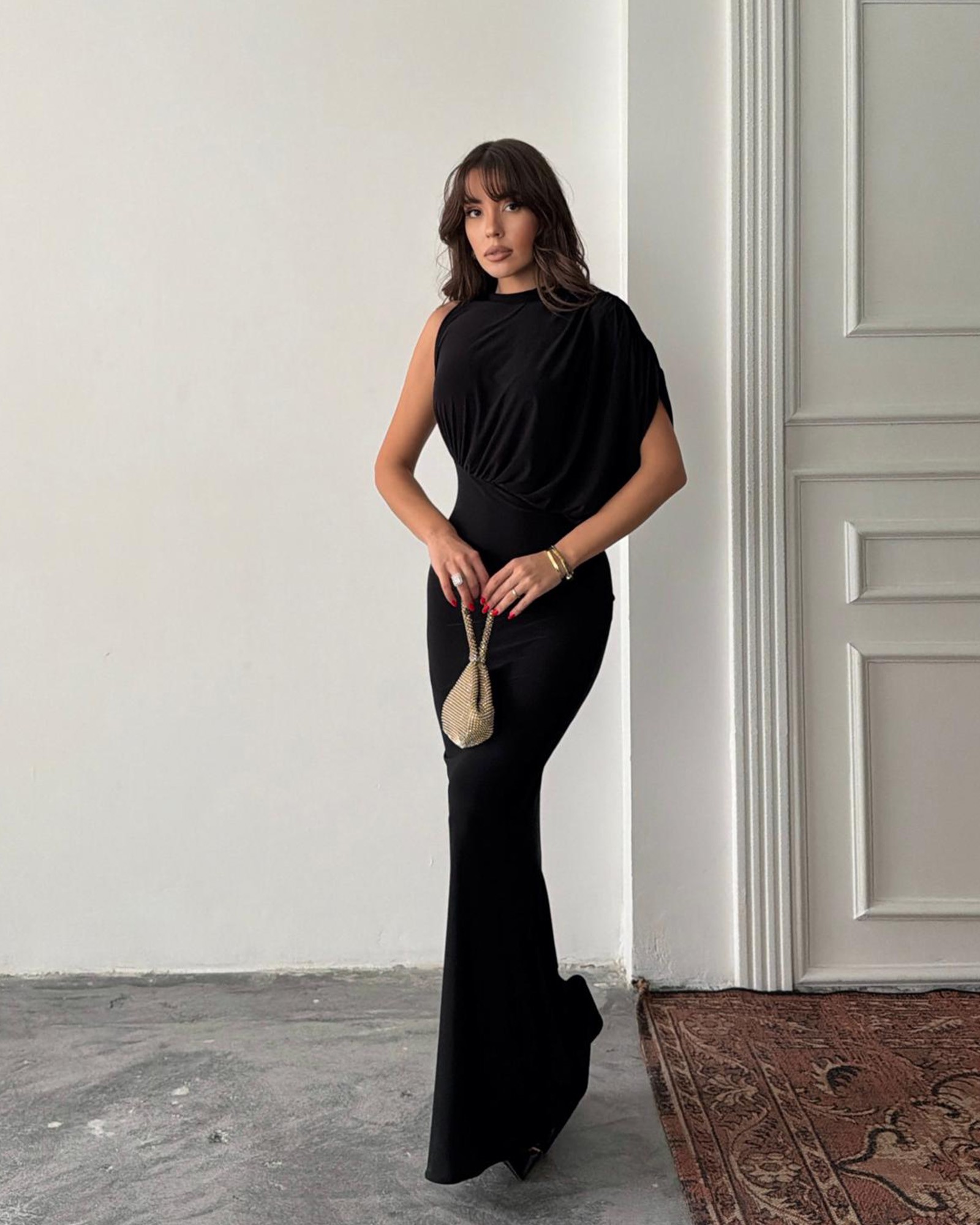 Maxi haljina Charlotte - crna 3 Maxi haljina Charlotte - crna - Slika 3