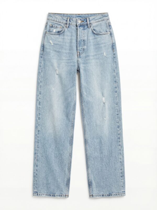 Farmerice ravna nogavica Palais - svijetli teksas 7 Lunatik