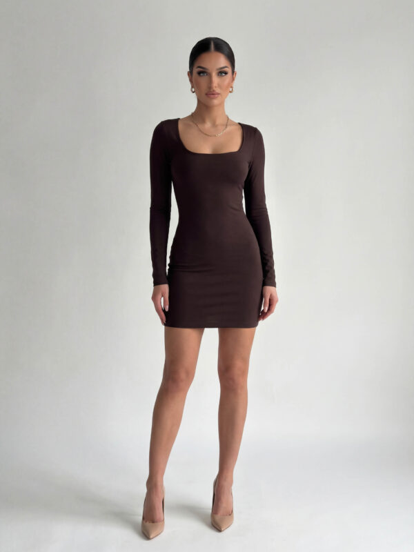 Mini haljina Breta - smeđa