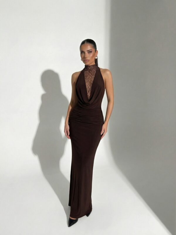 Maxi haljina Amadi - smeđa