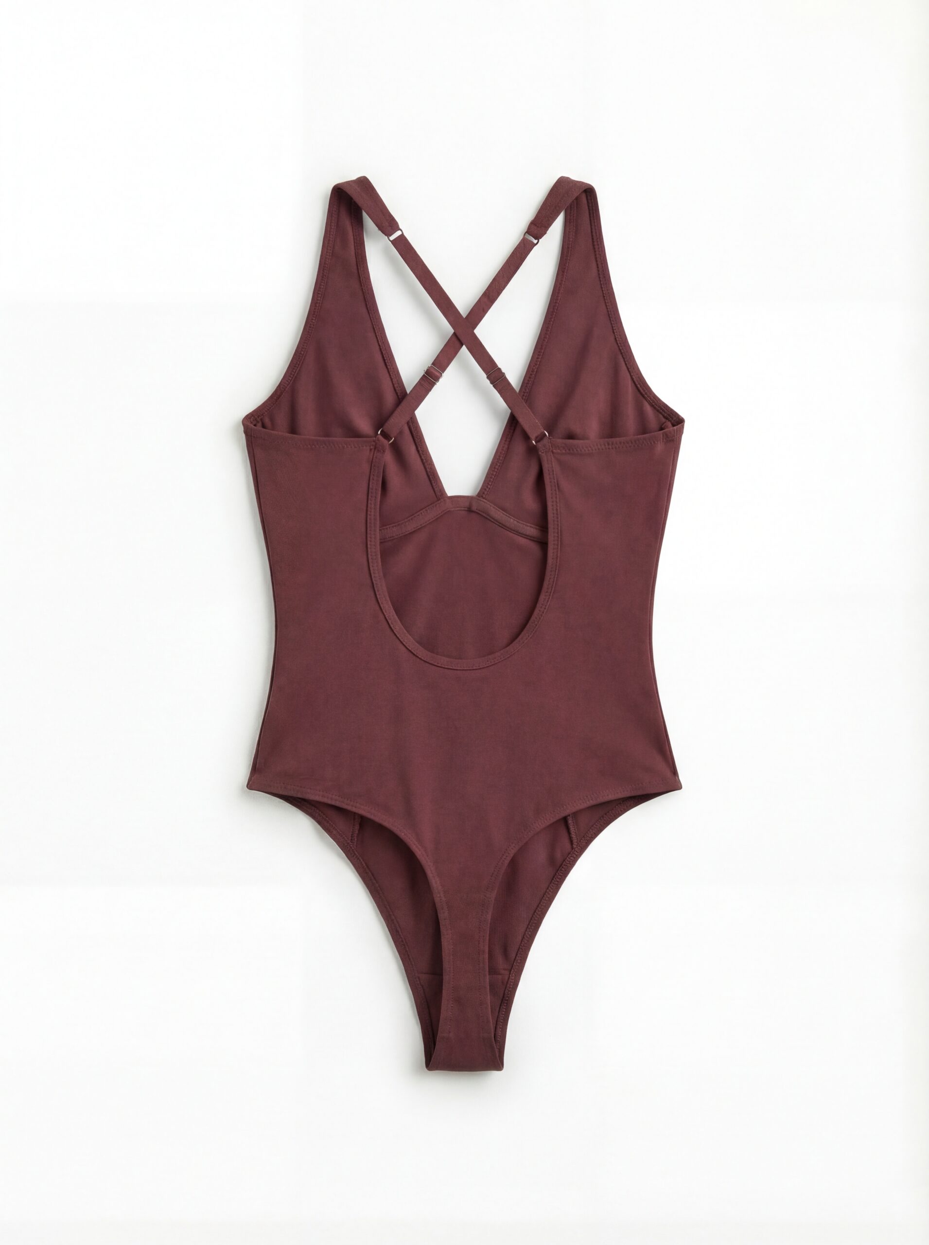 Shapewear body sa otvorenim leđima - smeđi
