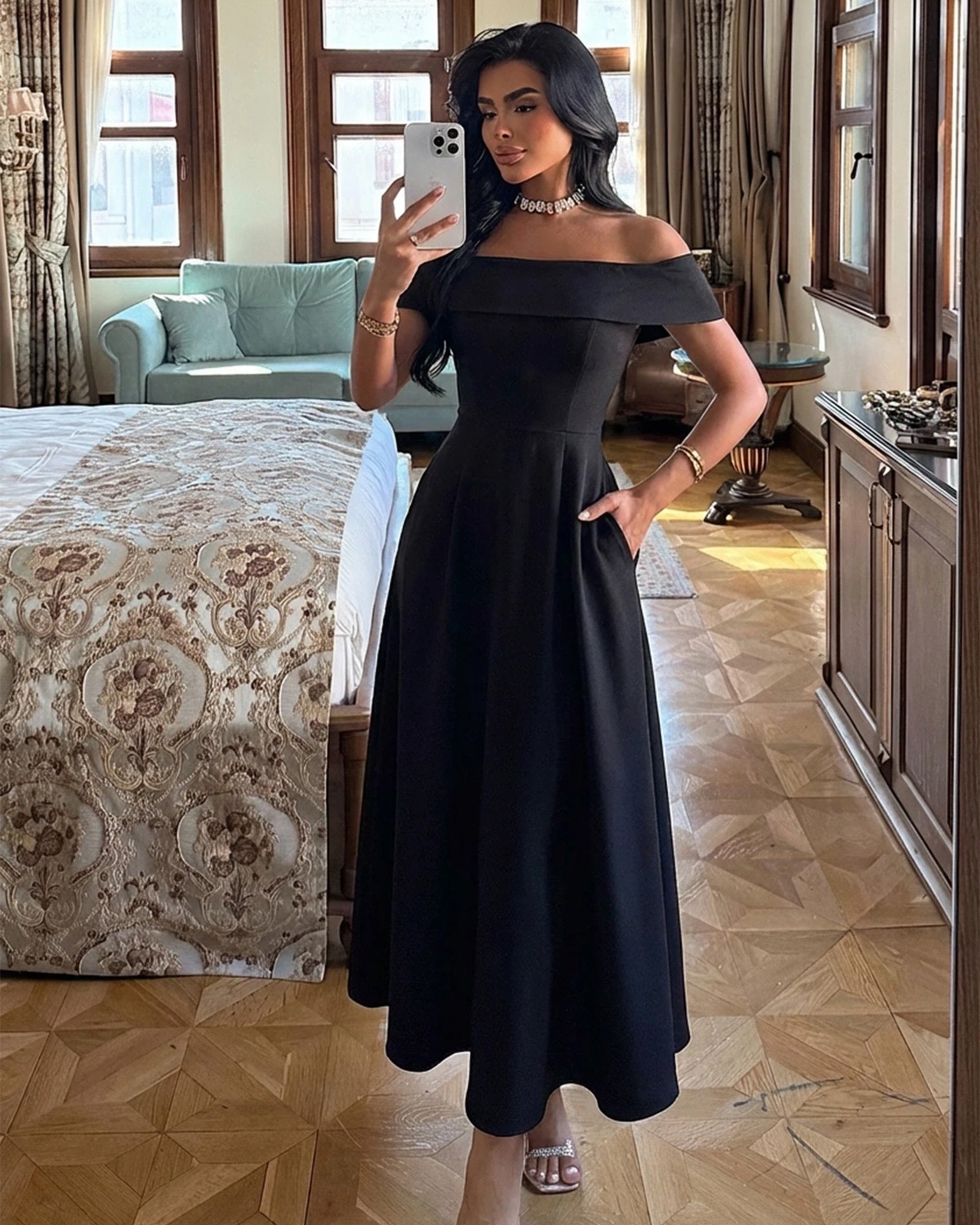 Midi haljina Creil - crna 1 haljina