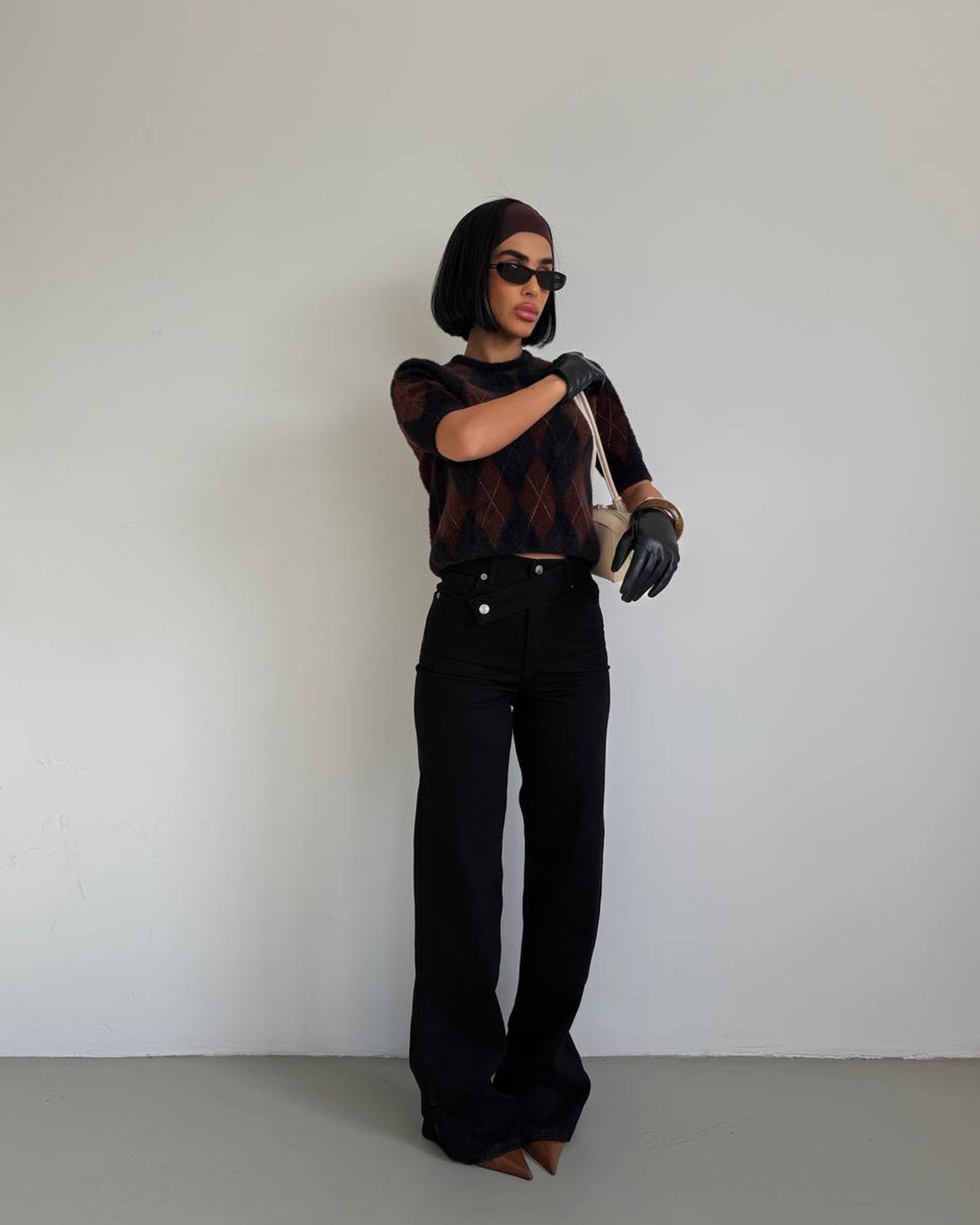 Farmerice na koso kopčanje Mauricio - crne 3 Farmerice na koso kopčanje Mauricio - crne - Slika 3