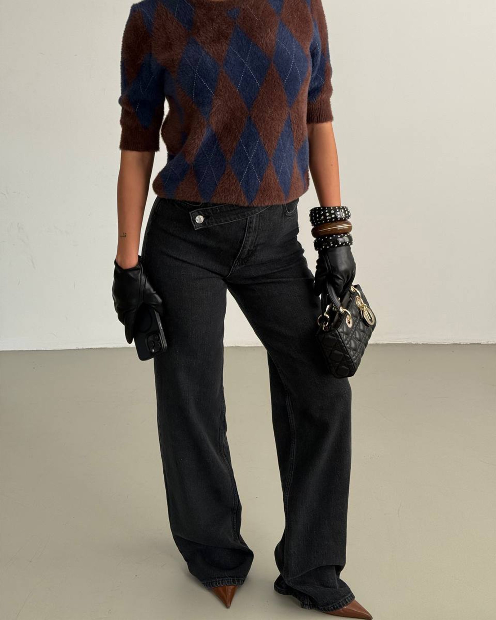 Farmerice na koso kopčanje Felipe - sive 2 Farmerice na koso kopčanje Felipe - sive - Slika 2